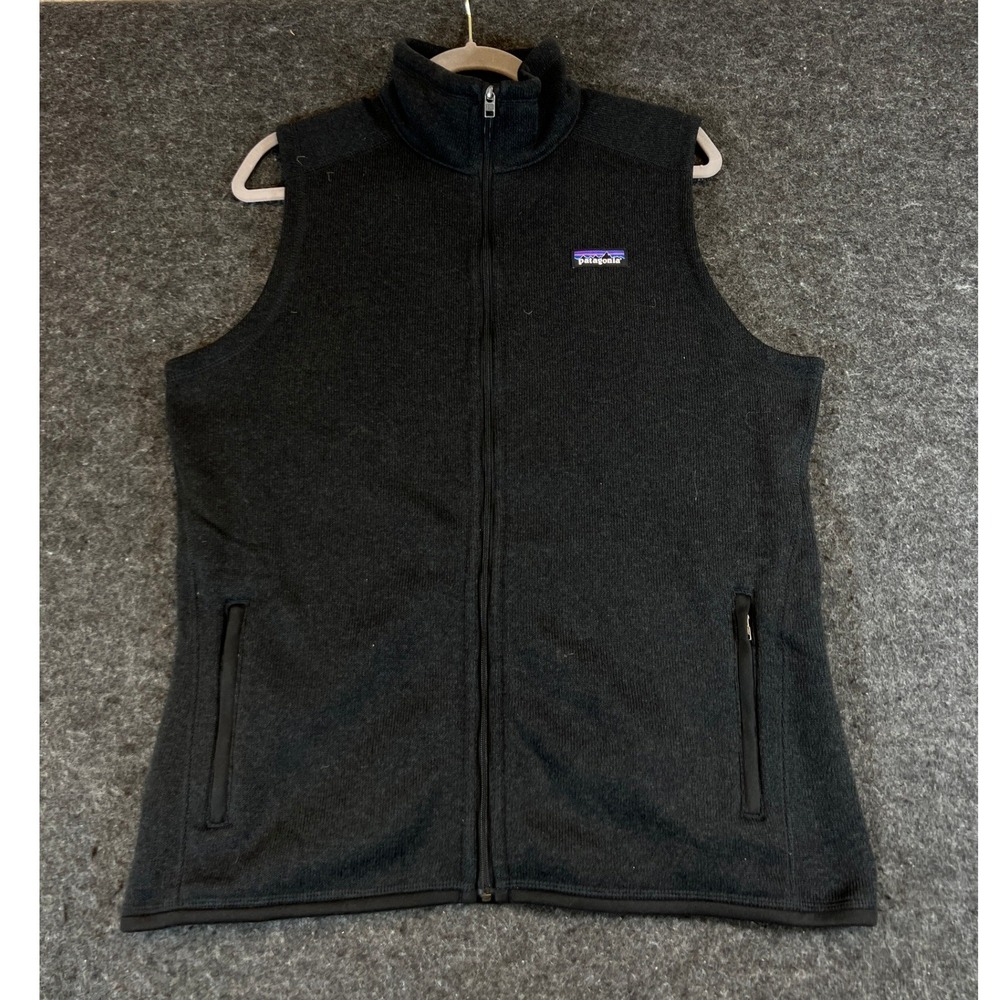 Patagonia Better Sweater Vest Womens XL Black Full Zip Fleece 25887 FA22 NWT